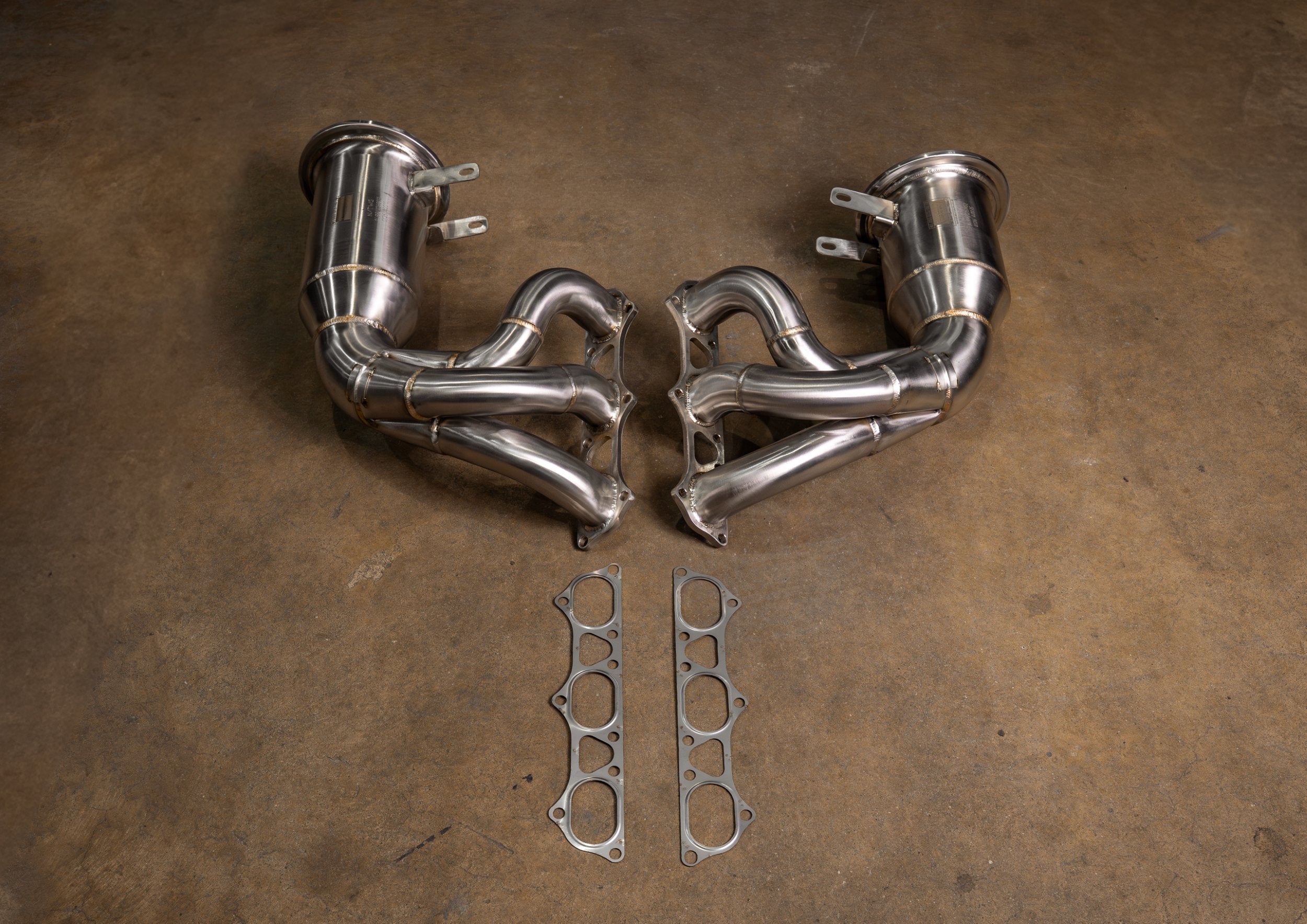 Valvetronic 400 Cell Catted Down Pipes For Porsche 992 GT3 / GT3 RS